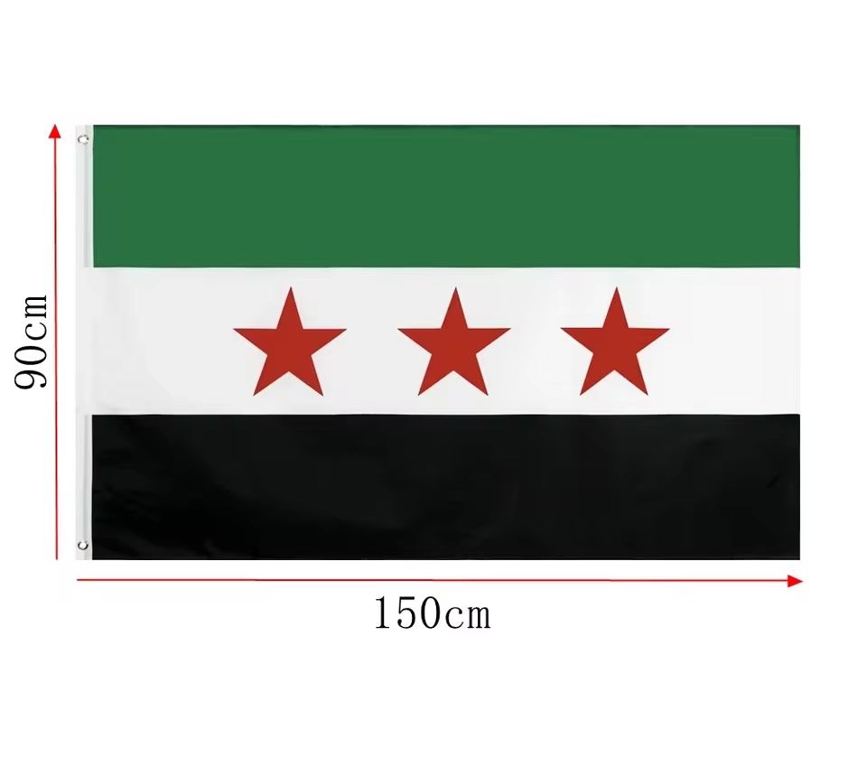 FlagPro™ Syrien Republik Flagge – 90 x 150 cm Hochwertige Polyesterfahne für Innen & Außen