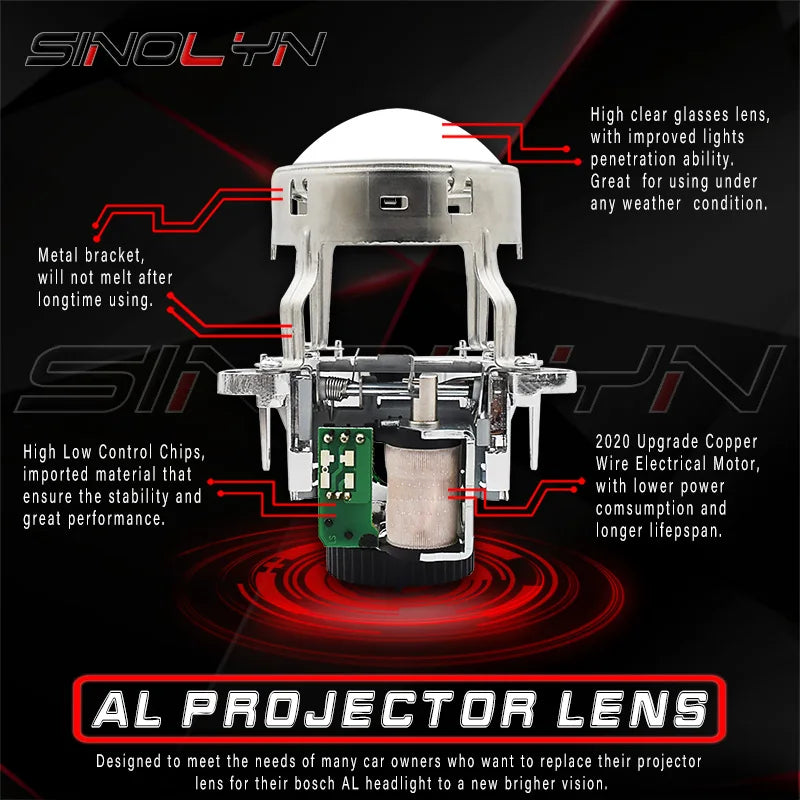 XenonTech™ - Bi Xenon Projector Lenses for BMW E46 M3, Audi A4, and Benz Models