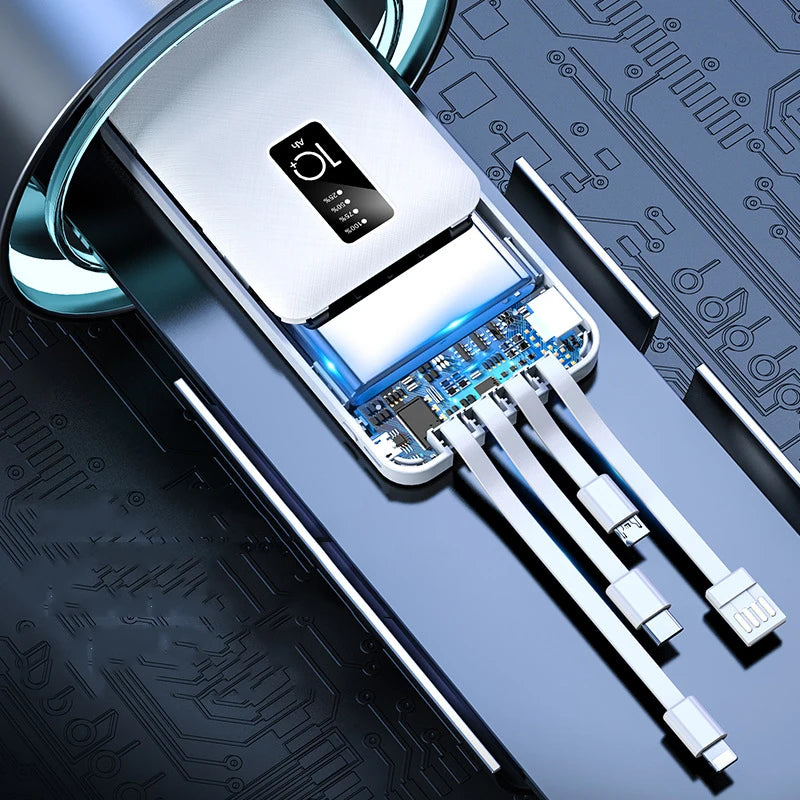 ChargeGo™ - Ultra-Portable 20000mAh Power Bank with Built-in Cable