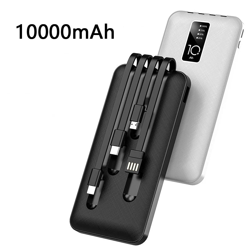 ChargeGo™ - Ultra-Portable 20000mAh Power Bank with Built-in Cable