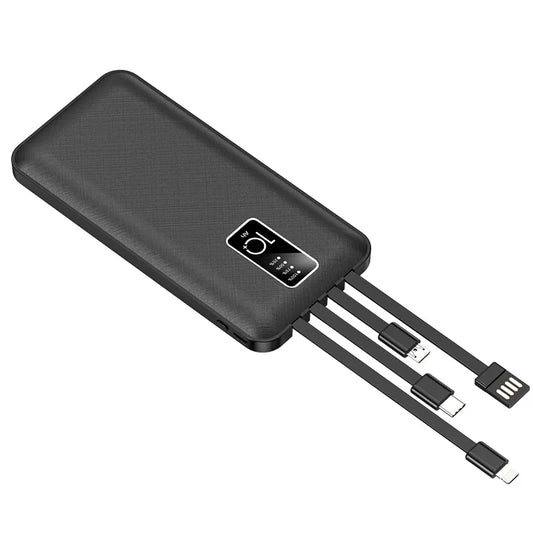 ChargeGo™ - Ultra-Portable 20000mAh Power Bank with Built-in Cable