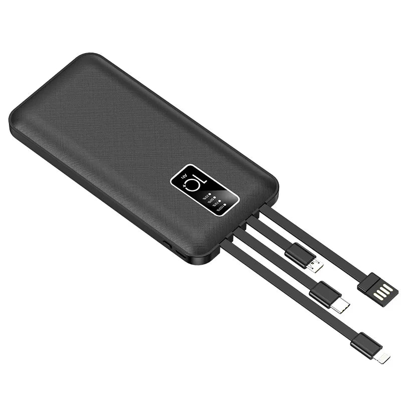 ChargeGo™ - Ultra-Portable 20000mAh Power Bank with Built-in Cable