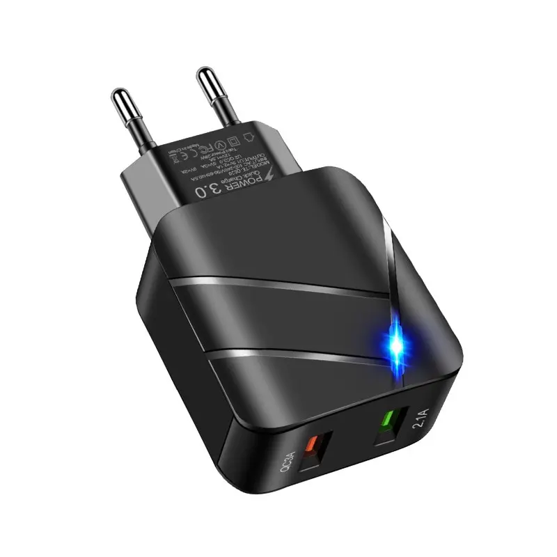 ChargeMax™ - Universal Dual USB Phone Charger Adapter with QC 3.0